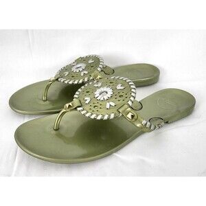 Jack Rogers Georgica Jelly Sandals Flip Flops Womens 8 Thong